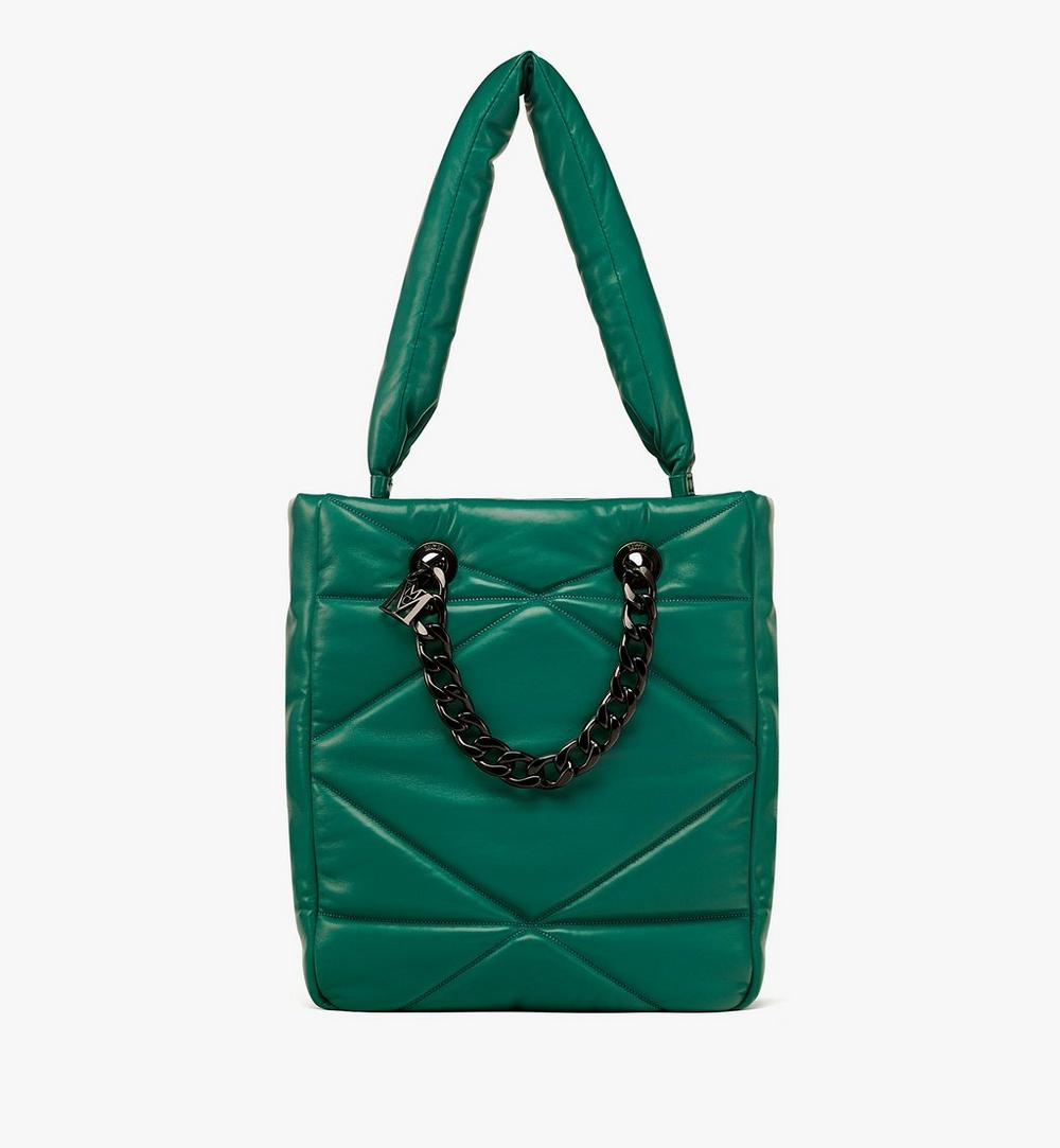 Travia Tote in Cloud Quilted Leather 1